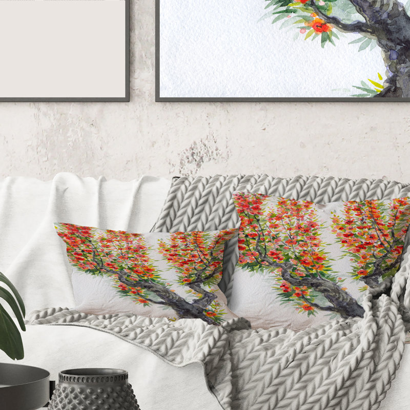 Floral Throw Pillow