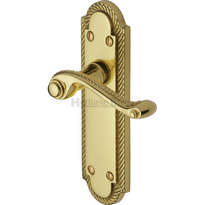 Heritage Brass Door Handle Lever Latch Gainsborough Design