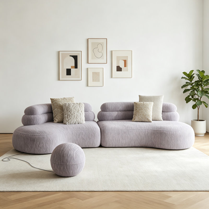 Modern Luxury Cream-style Creative Purple Sofa