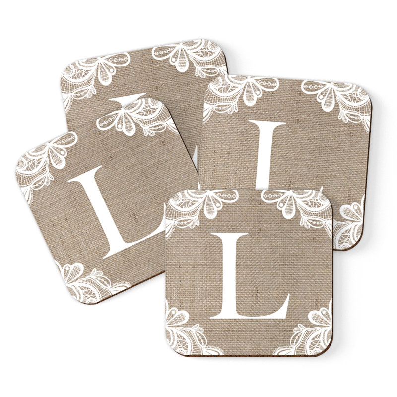 Sous-verres Café à monogramme, L