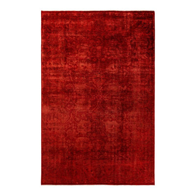 Damijonas One-of-a-Kind 6' 1" X 9' 2" New Age Wool Area Rug Pink