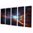 Bright Star Dance Stellar Harmony I - Space Canvas Print - 5 Equal Panels
