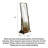 Retro Black Walnut Solid Wood Movable Adjustable Full-Length Mirror