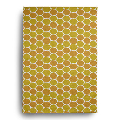 Chenille Geometric Indoor / Outdoor Rug