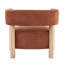 Chaise d'appoint rembourrée avec pieds en bois d'hévéa Lejon Boucle-112296352-128614670