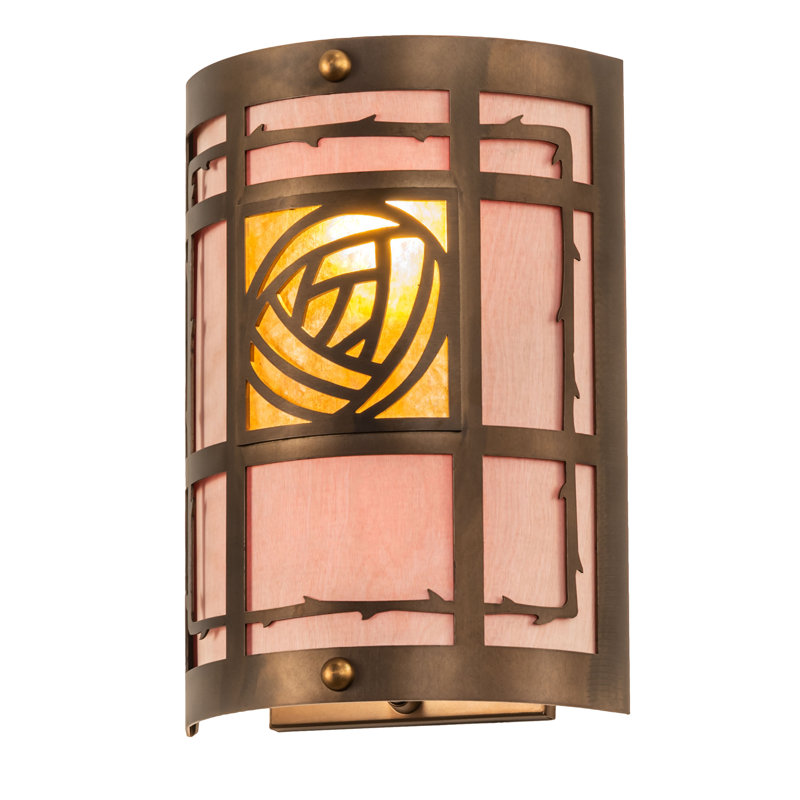 Rustic Lodge Flush Mounted Sconce