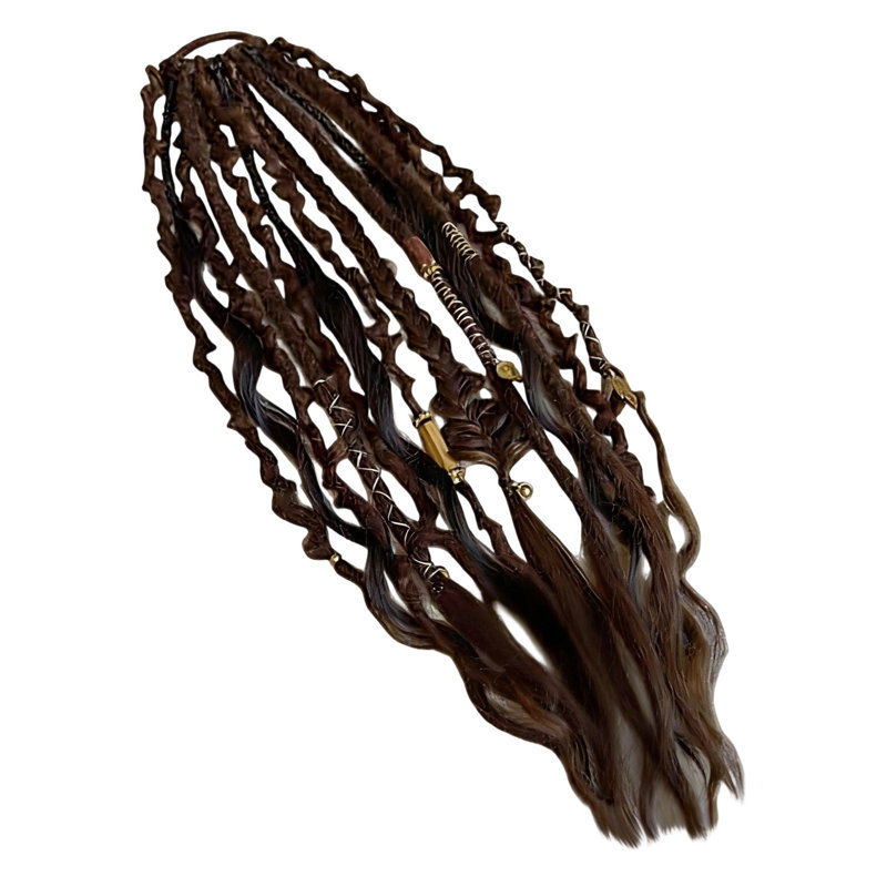 Elastic Dirty Braid Ponytail