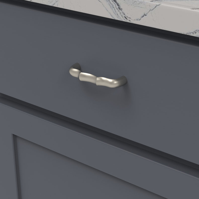 Trellis Bar / Handle Pull, Satin Nickel, 3"