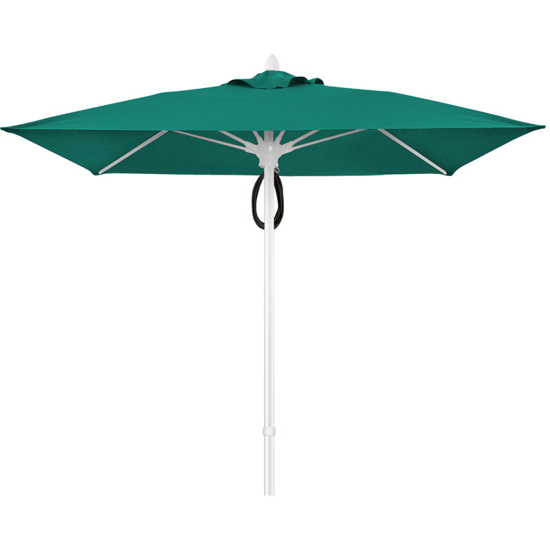 Parasol de marché carré 6 pi Prestige, Blanc, Sarcelle