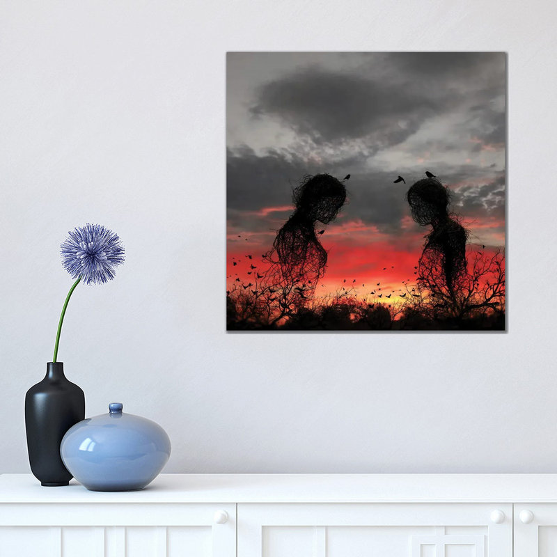 Sunset - Wrapped Canvas Print, 45.72 cm H x 45.72 cm W x 1.91 cm D