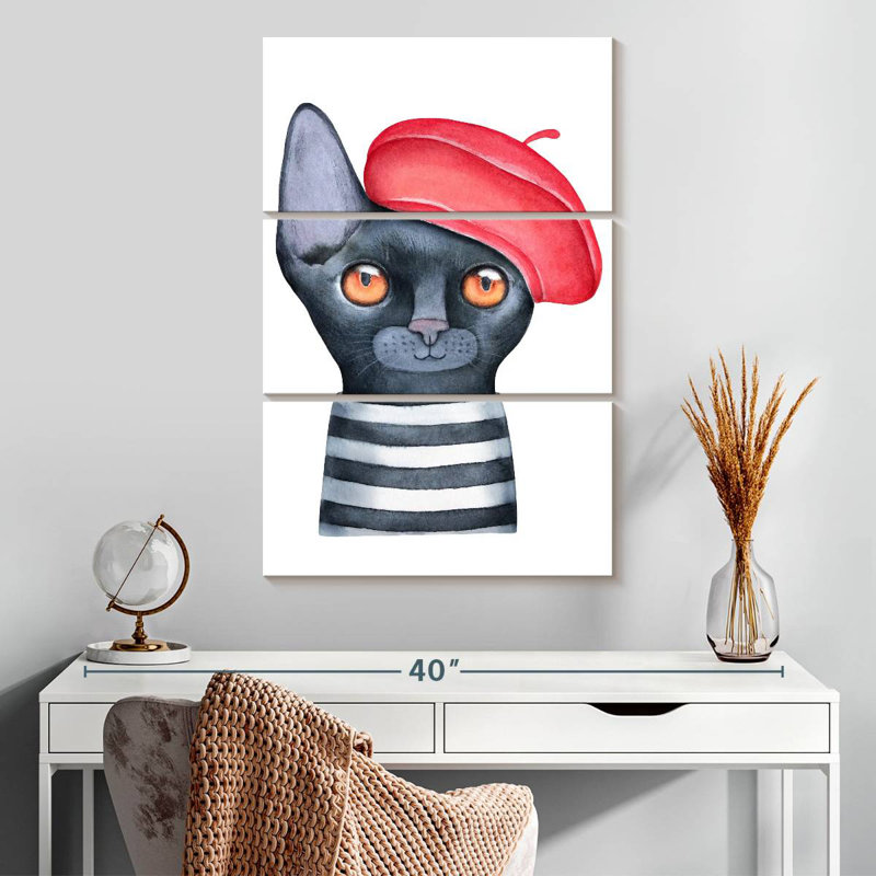 Brampt Fancy Cat, 32" H x 20" W