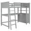 Lit mezzanine avec tiroirs et bureau, lit mezzanine en bois avec tablettes-2042986661-2042986660