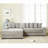 Zinia Upholstered 111'' Sofa & Chaise-153292407