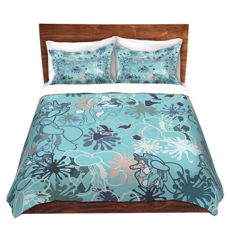 Ensemble de housse de couette illa, 1 housse + 2 taies très grand lit