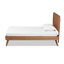 Lit plateforme en bois à finition brune noyer Hewins (grand)-349775902