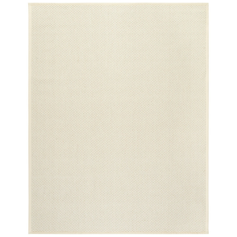 Tapis de couleur unie en laine et sisal Segers Beach, Rectangle 8 pi x 10 pi