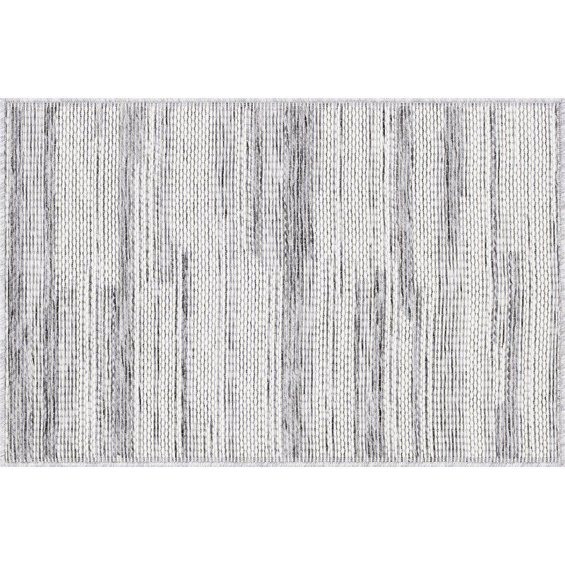 Striped Indoor/Outdoor Area Rug, Rectangle 2' x 3'