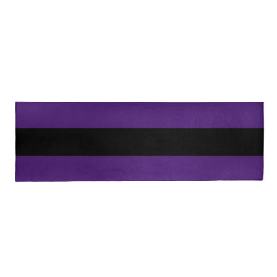 Tapis mauve/noir