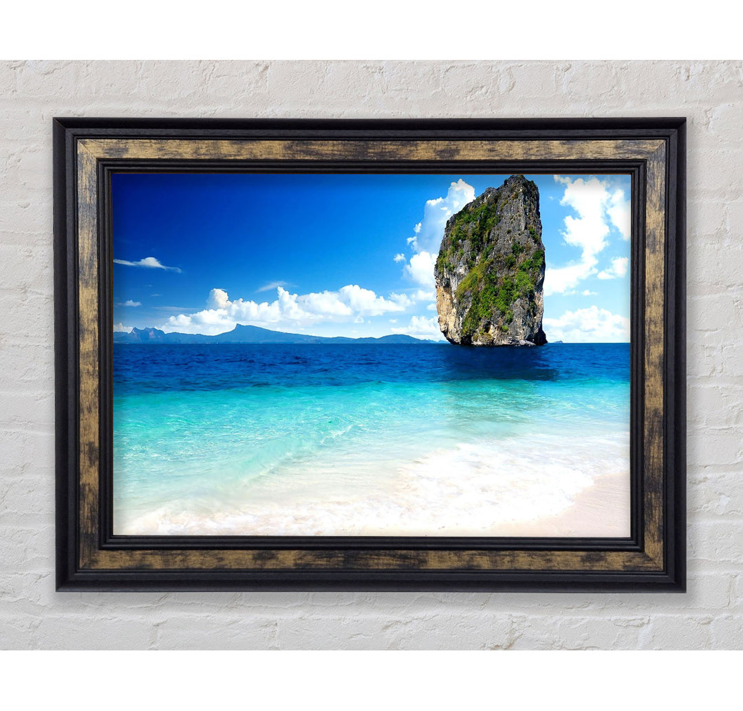 Sea Rock Thailand - Einzelner Bilderrahmen Kunstdrucke