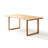 Burlywood Rectangular Solid Wood Dining Table-1948478998