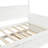 Twin Size Wood Daybed With Twin Size Trundle (White)