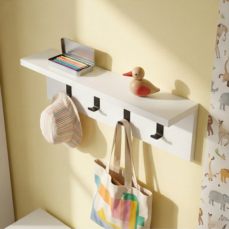 Miyon Wall 4 - Hook Wall Mounted Coat Rack