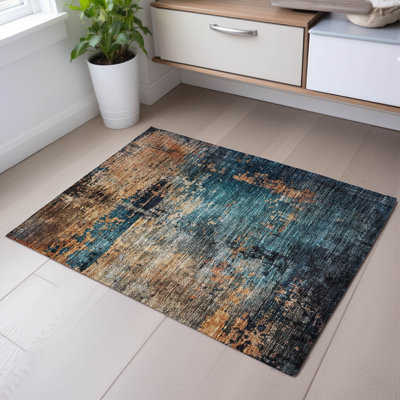 Premium Machine Washable Jessie AMF1206 Abstract Rug