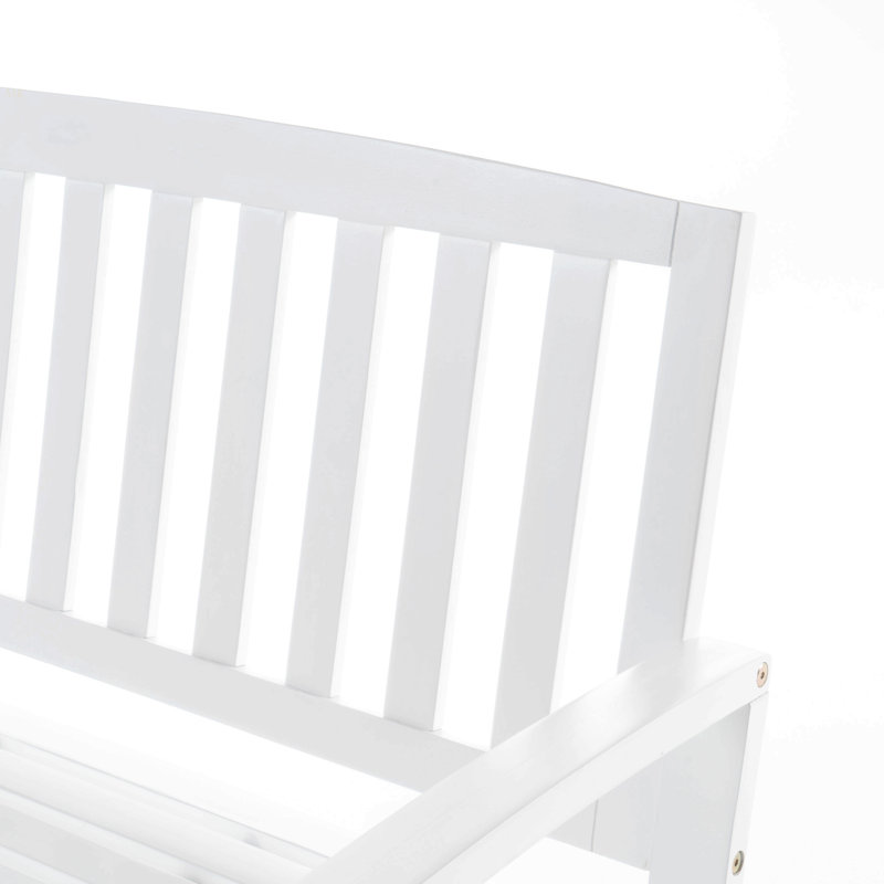 Outdoor Bench, White