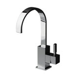 Kubista Single Hole Bathroom Faucet with Drain Assembly