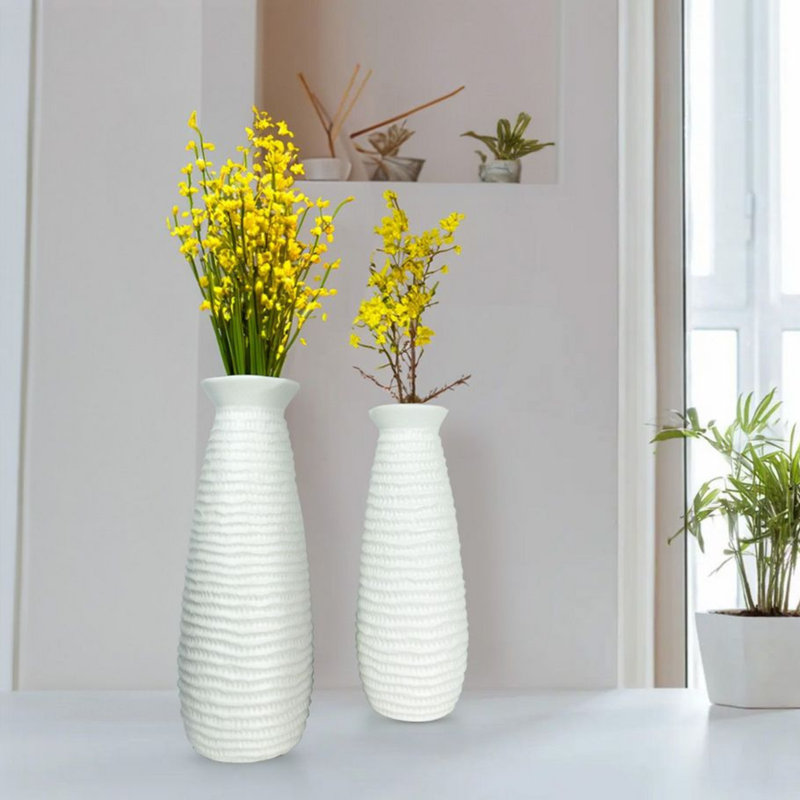 Cylinder Ceramic Table Vase Set