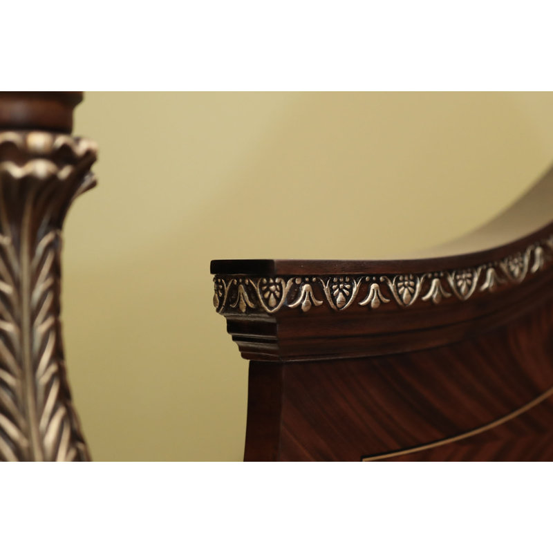 Solid Wood Four Poster Bed, King