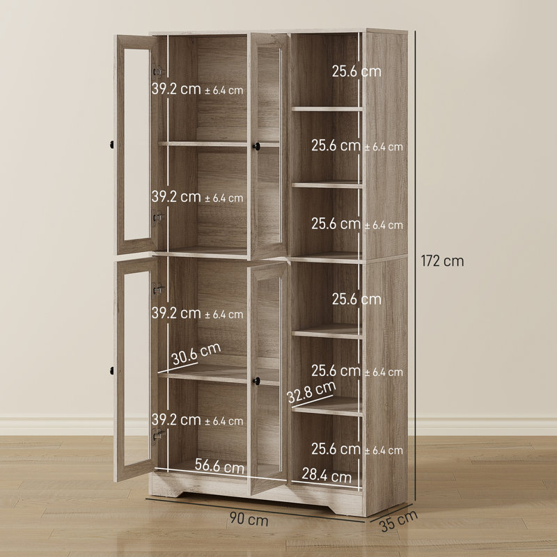 172cm Kitchen Pantry, Light Grey