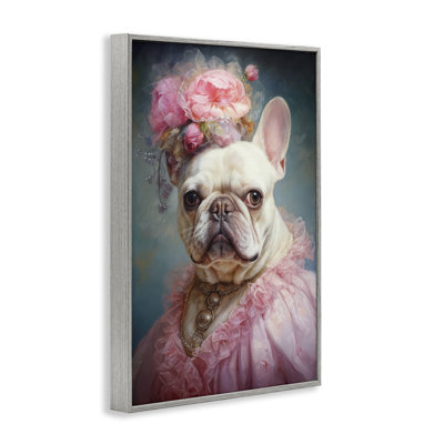 Époque victorienne, bouledogue français, estampe numérique, conception de Wumples