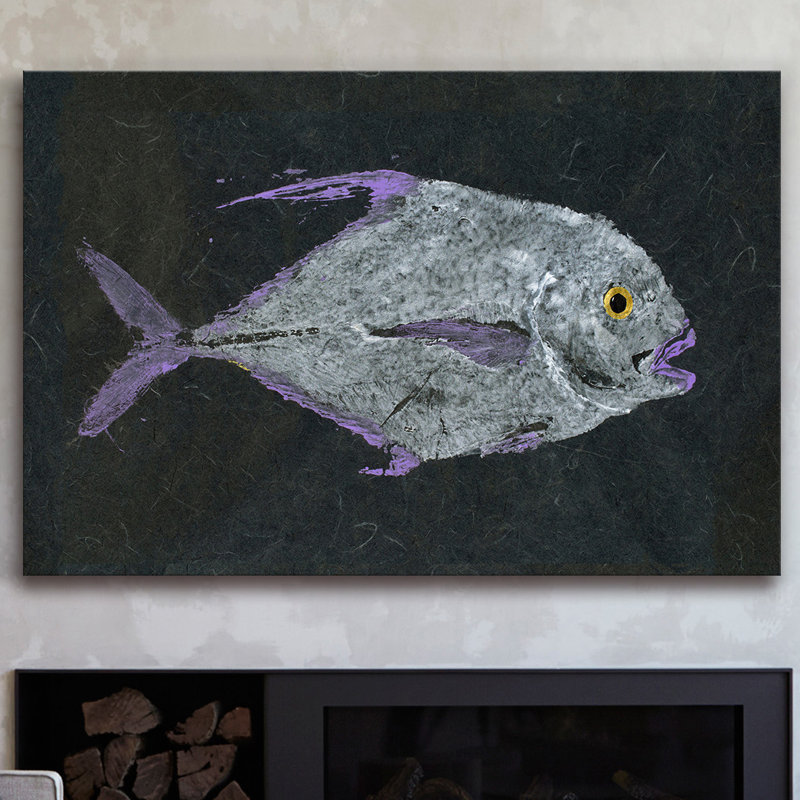 « pompano » par warren, les vendeurs, reproduction d’art sur toile tendue, H 12 po x l 18 po x P 1,5 po