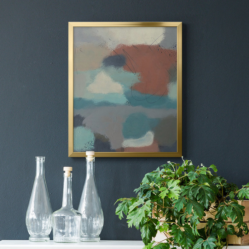 Floating By I Premium Framed Canvas - Ready to Hang, 20" H x 16" W, Gold