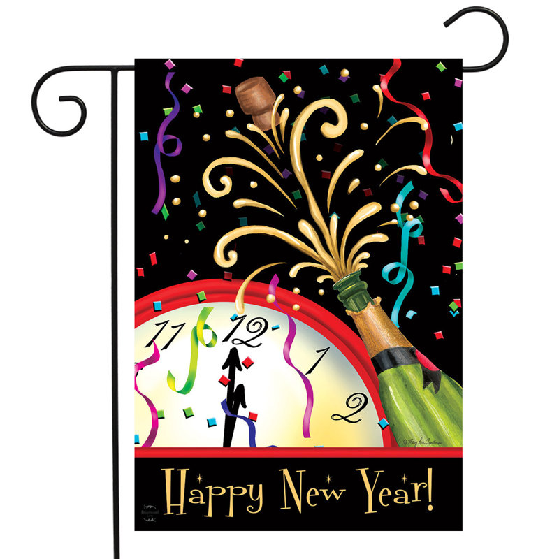 Drapeau de jardin Happy New Year