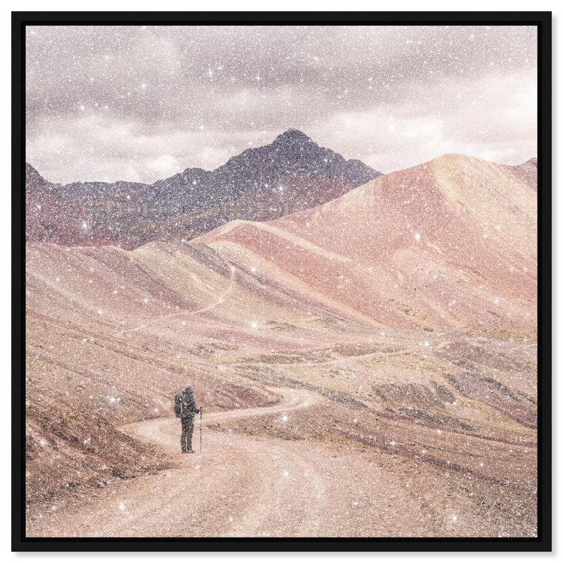 On My Way by Oliver Gal, Black Floater Frame, 17"H x 17"W