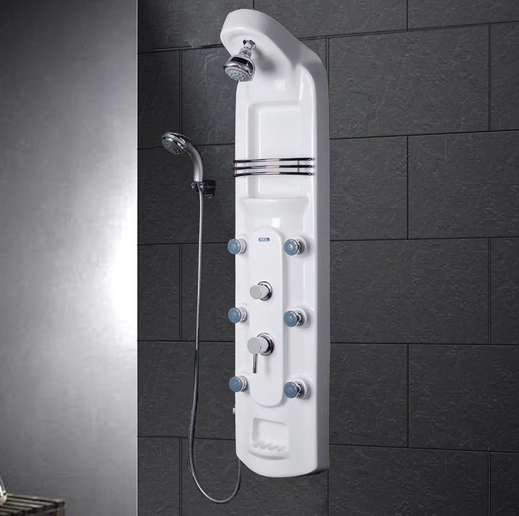 Inverseur de panneau de douche en acrylique lucite/thermostatique