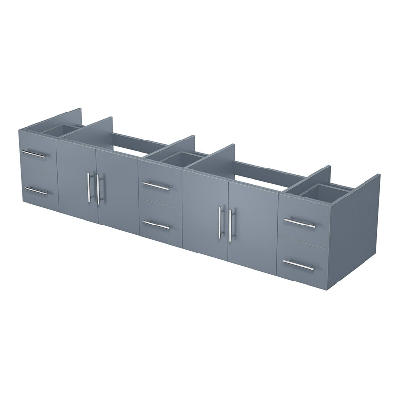 Meuble-lavabo double (armoire seulement), Gris foncé