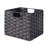 3-Pc Foldable Woven Fiber Basket Set; Chocolate-931488520