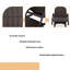 Chaise longue d'extérieur en osier Khedra