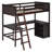 Twin Loft Bed With Desk And Bookcase-460149250