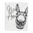 Animal Humor Nice Arse Donkey Bathroom Phrase by Ziwei Li - Print-104804027-104804028