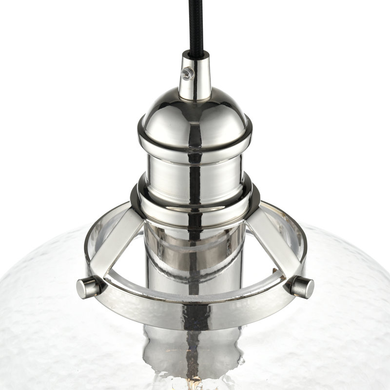 Aloni 10" Wide 1-Light Pendant , Polished Nickel