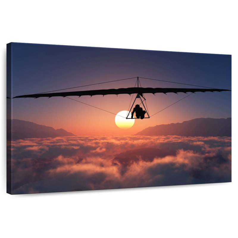 Sireci Powered Hang Glider, 8" H x 12" W