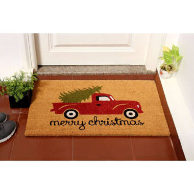 Evergreen Enterprises, Inc Winter Christmas Santa Ho Ho Ho Sassafras Switch  10 in. x 20 in. Non-Slip Outdoor Door Mat & Reviews