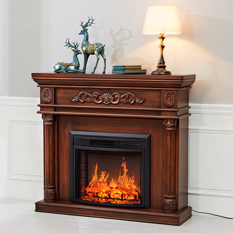 American retro decorative fireplace cabinet
