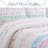  White/Blue/Pink 100% Cotton Reversible Farmhouse / Country Quilt Set-407548653
