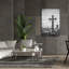 Art mural sur toile Epic Graffiti «Cathedral View Barcelona Bw» par Nathan Larson-1814763835