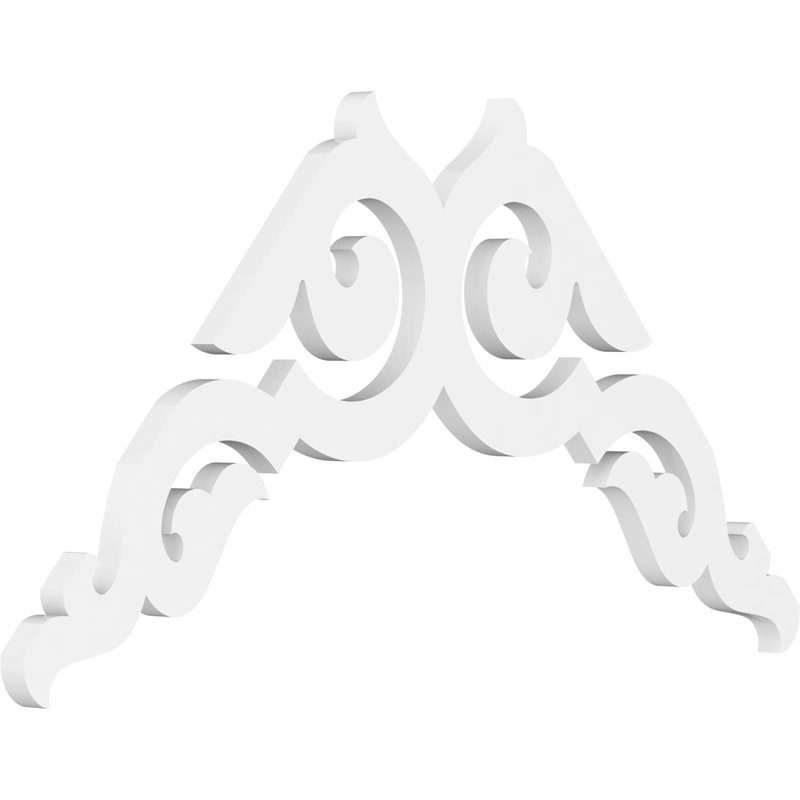 Pignon en PVC de qualité architecturale Rotherham, H 21 po x l 36 po x P 1 po, 14 / 12
